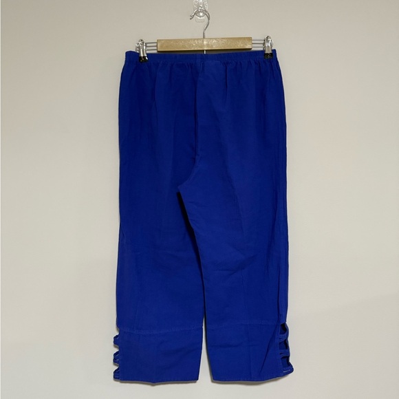 Sea Breeze of California Royal Blue Cotton Top and Pants Set Size Medium NWT - Picture 8 of 13